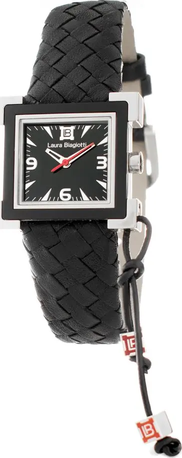 Black Leather Dress Watch