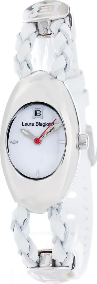 White Leather Dress Watch