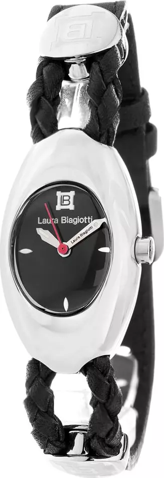 Black Leather Dress Watch