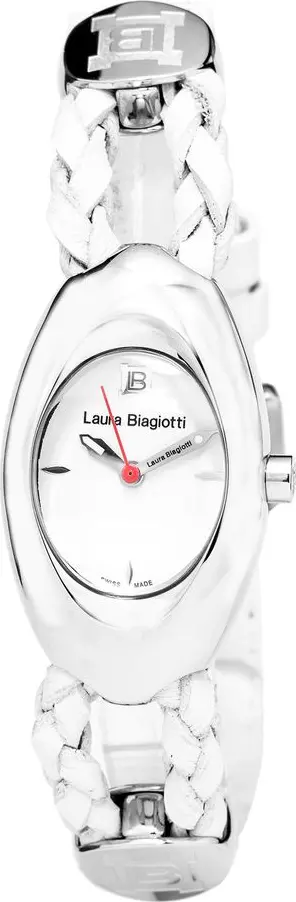 White Leather Dress Watch