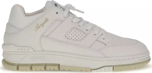 White Calf Leather Bos Taurus Low Top Sneakers