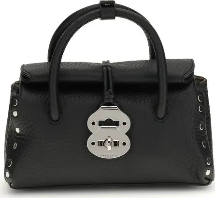 Black Calf Leather Bos Taurus Handbag