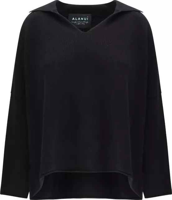Black Cashmere Sweatshirt