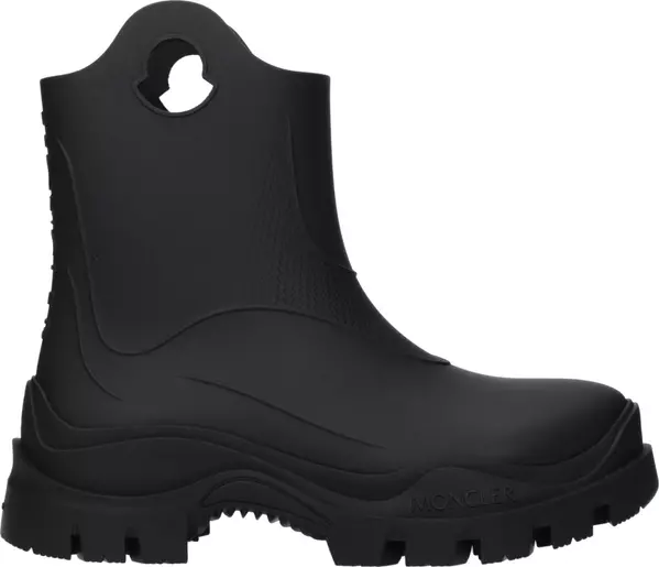 Black Cotton Ankle Boots