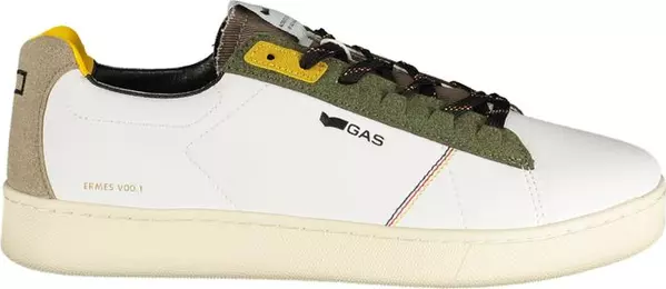 White Polyester Men Sneaker