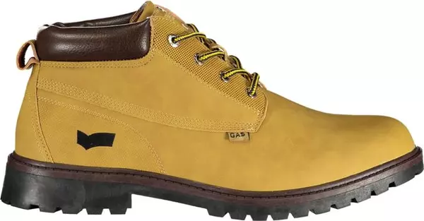 Beige Polyurethane Men's Ankle Boot