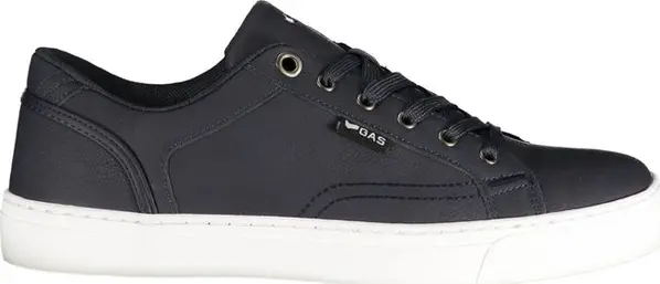 Blue Polyurethane Men Sneaker