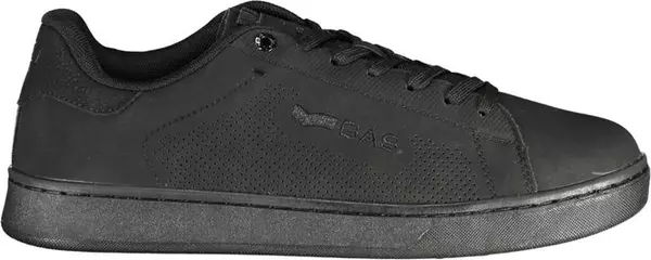 Black Polyurethane Men Sneaker
