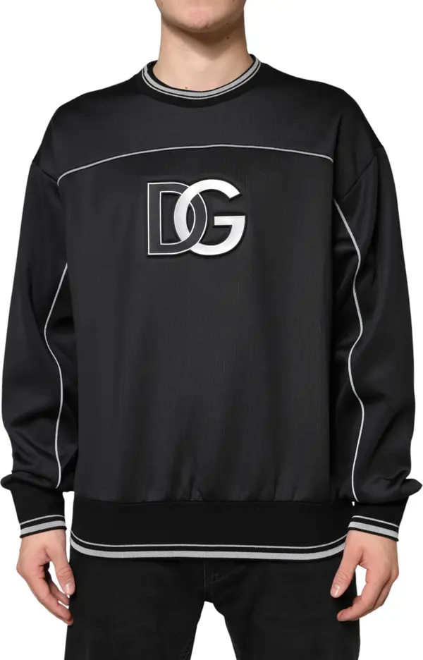 Black DG Logo Crew Neck Sweatshirt Sweater