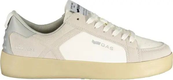 White Polyurethane Women Sneaker