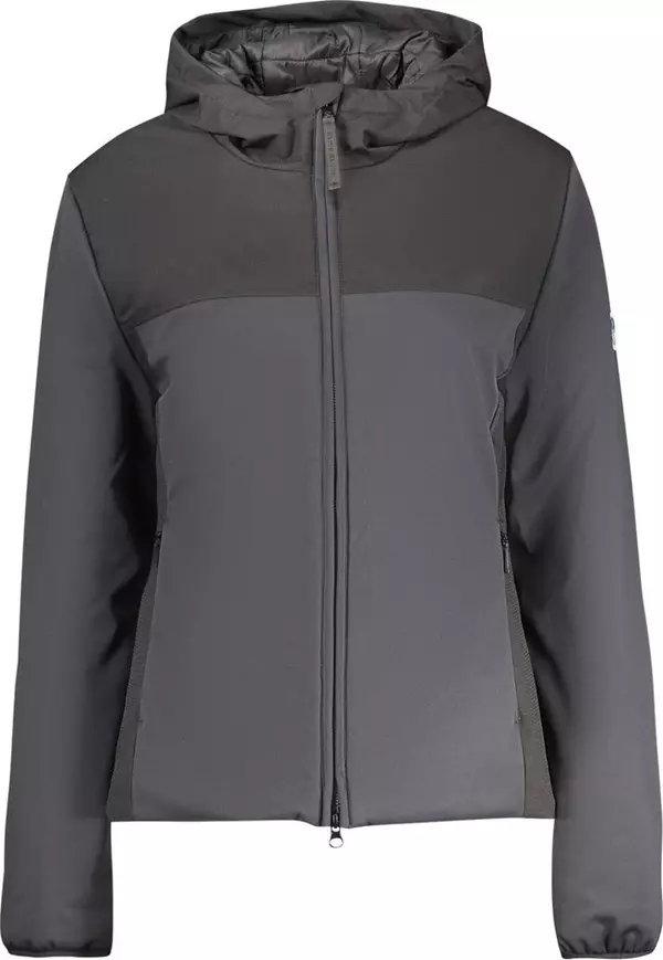 Black Polyester Women Jacket