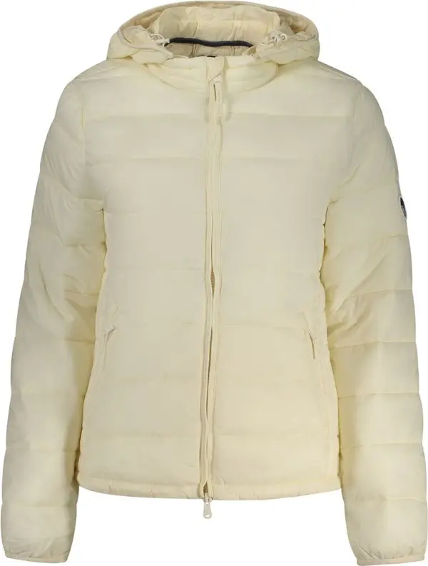 White Polyester Women's Jacket