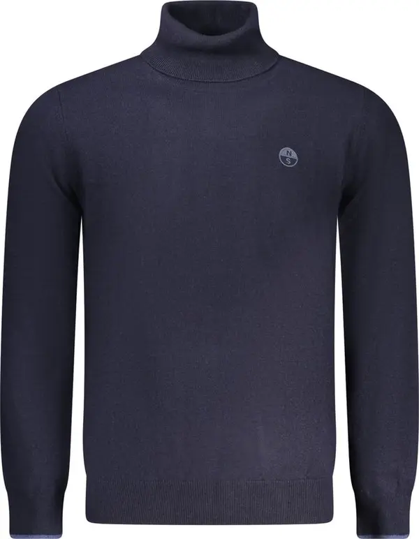 Blue Polyamide Men's Sweater