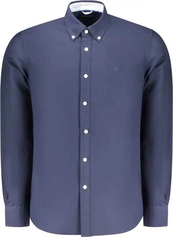 Blu Cotton Men Shirt