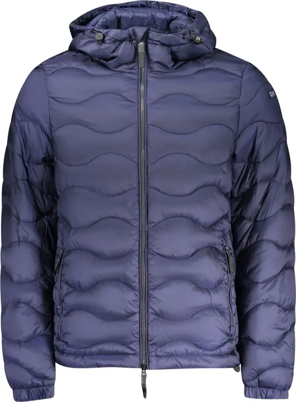 Blue Polyamide Men's Jacket