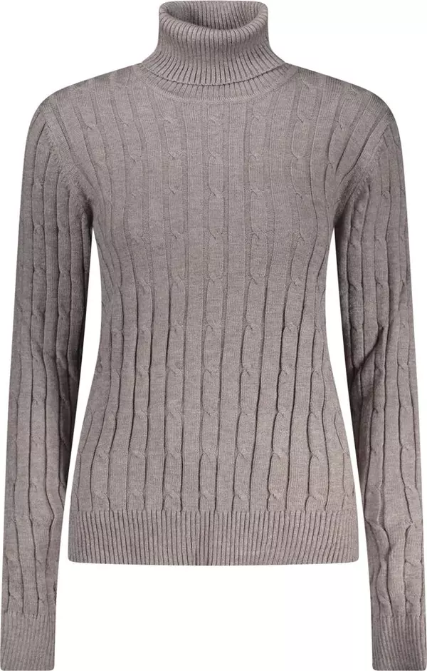 Grey Viscosa Women Sweater