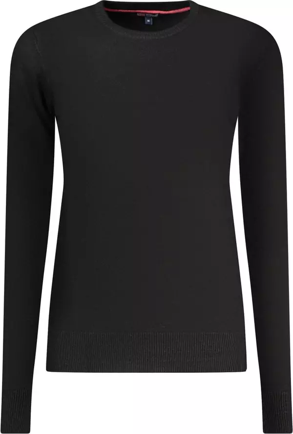 Black Viscose Women Sweater