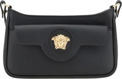 Black Calf Leather Bos Taurus Shoulder Bag