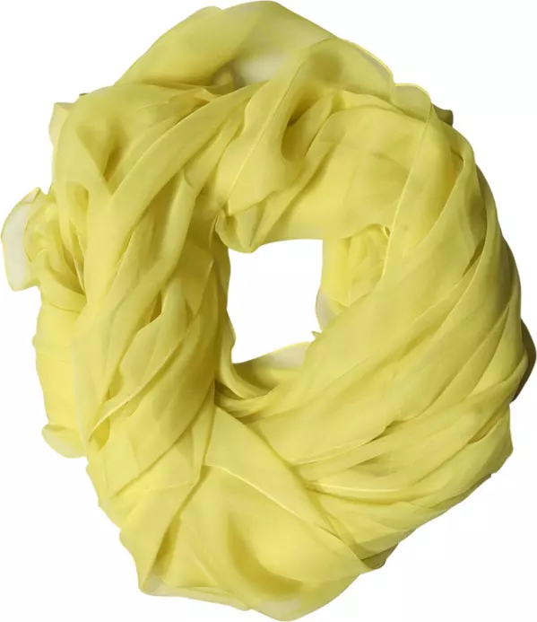 Yellow Stole Silk Neck Wrap Shawl Men  Scarf