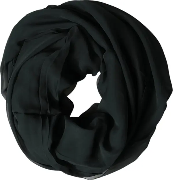 Dark Green Stole Silk Neck Wrap Shawl Scarf