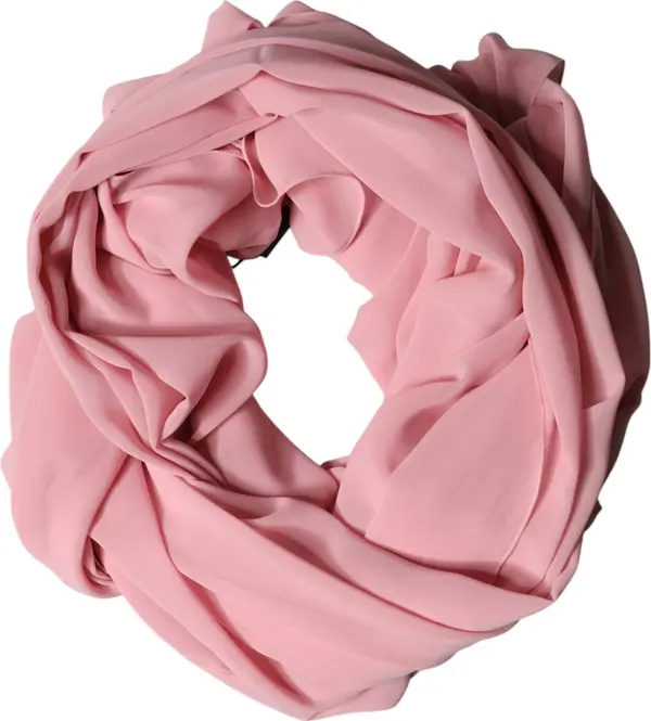 Pink Silk Stole Neck Wrap Shawl Men Scarf