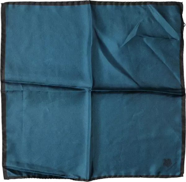 Blue Silk Square Pocket Handkerchief Scarf