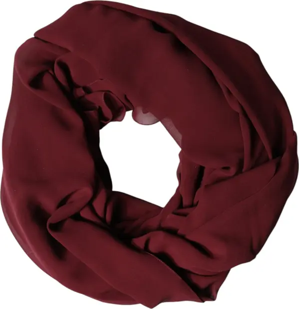 Maroon Silk Stole Neck Wrap Shawl Men 200cm x 130cm  Scarf