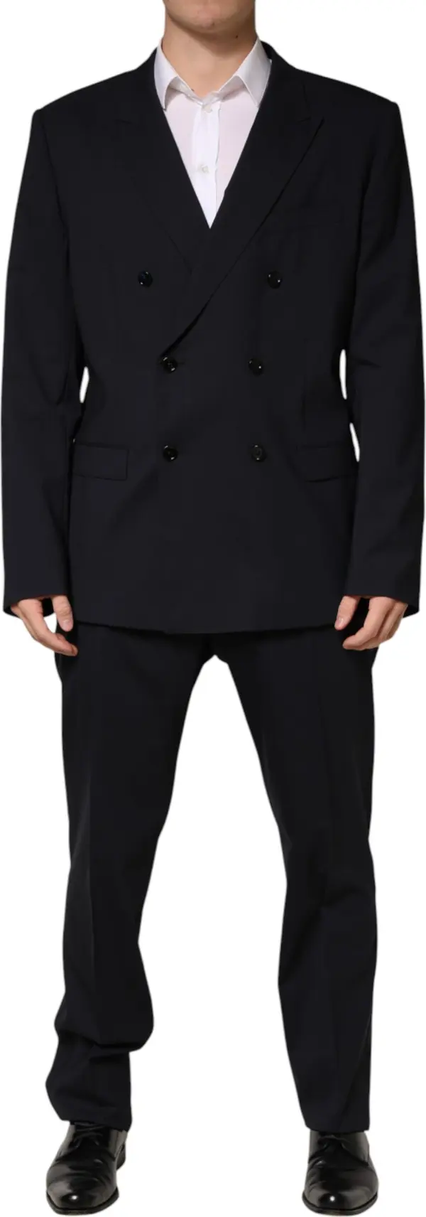 Blue MARTINI Double Breasted 2 Piece Suit