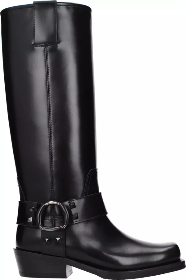 Black Leather Boots