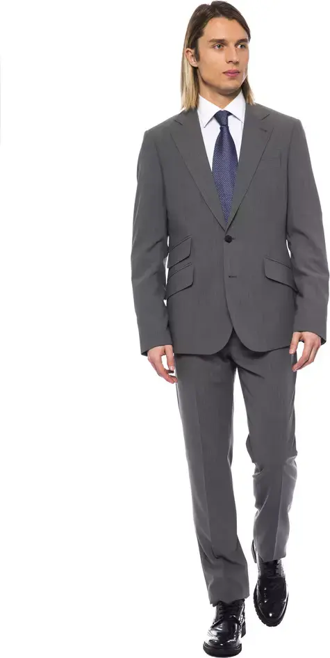Gray Wool Men's Blazer