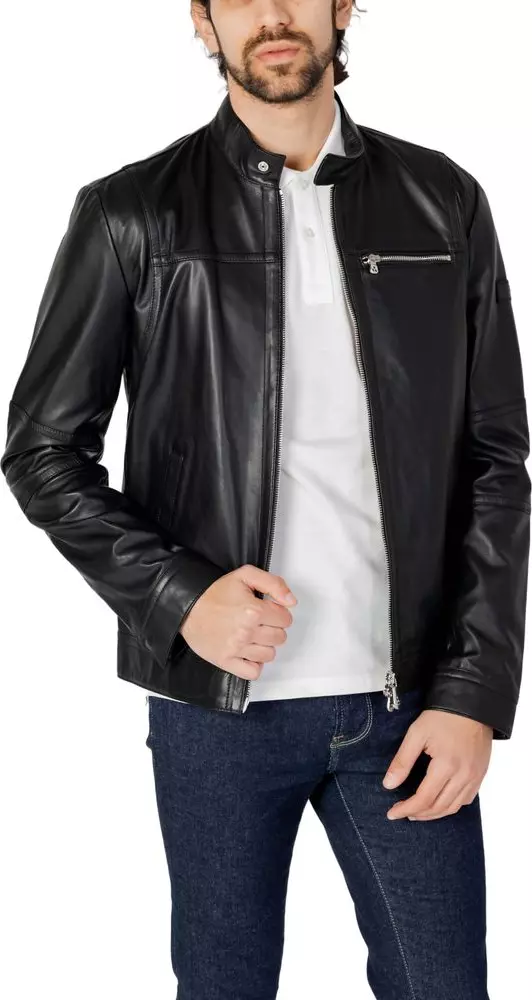 Black Lamb Leather Leather Jacket