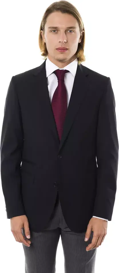Black Wool Men's Blazer