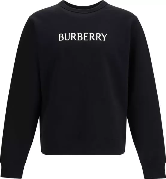 Black Cotton Sweatshirt