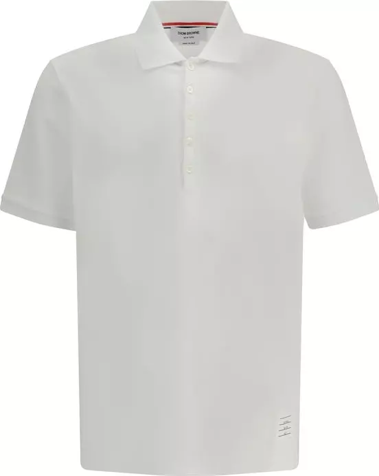 White Cotton Polo Shirt