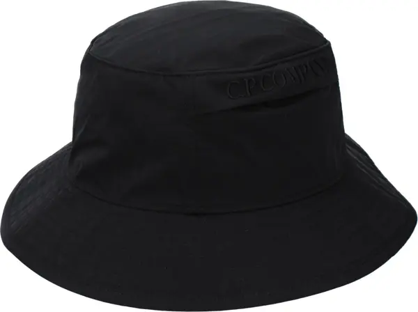 Black Polyamide Bucket Hat
