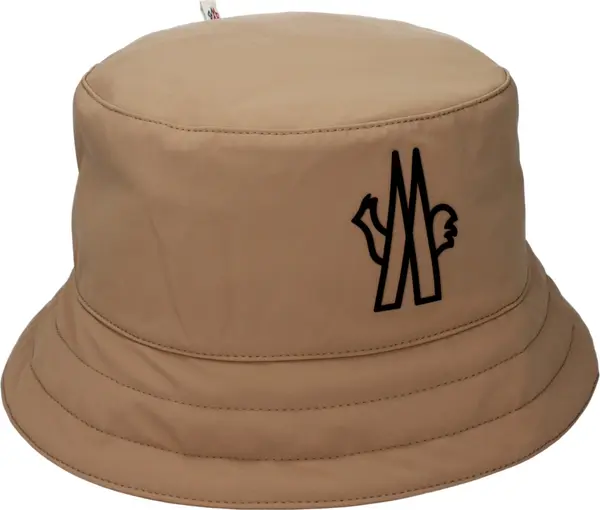 Beige Fabric Bucket Hat