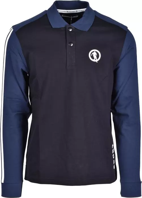 Blue Cotton Polo Shirt