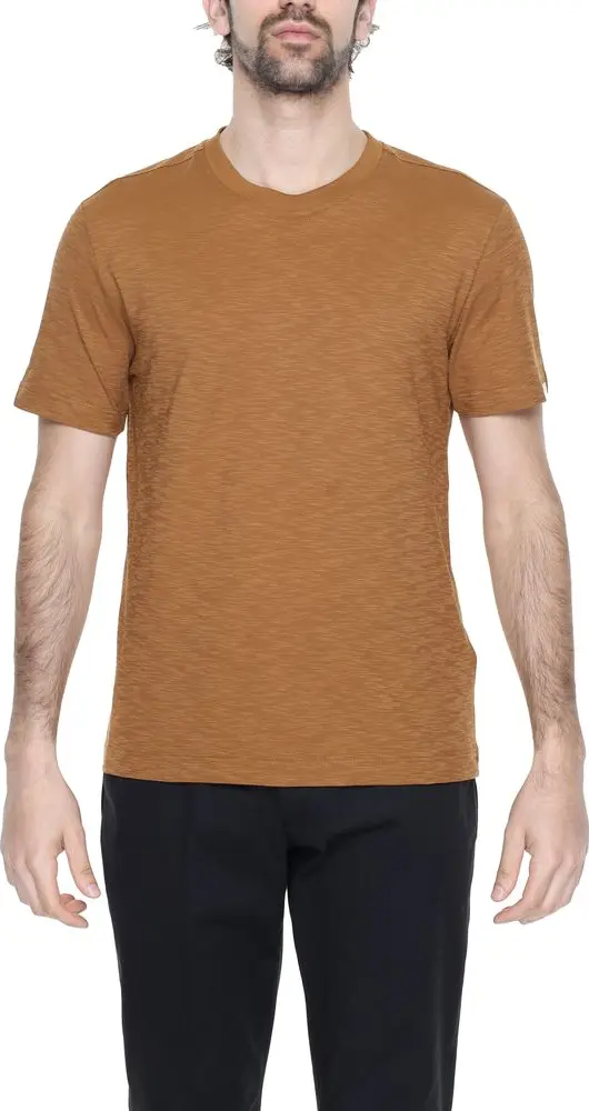 Brown Cotton T-Shirt