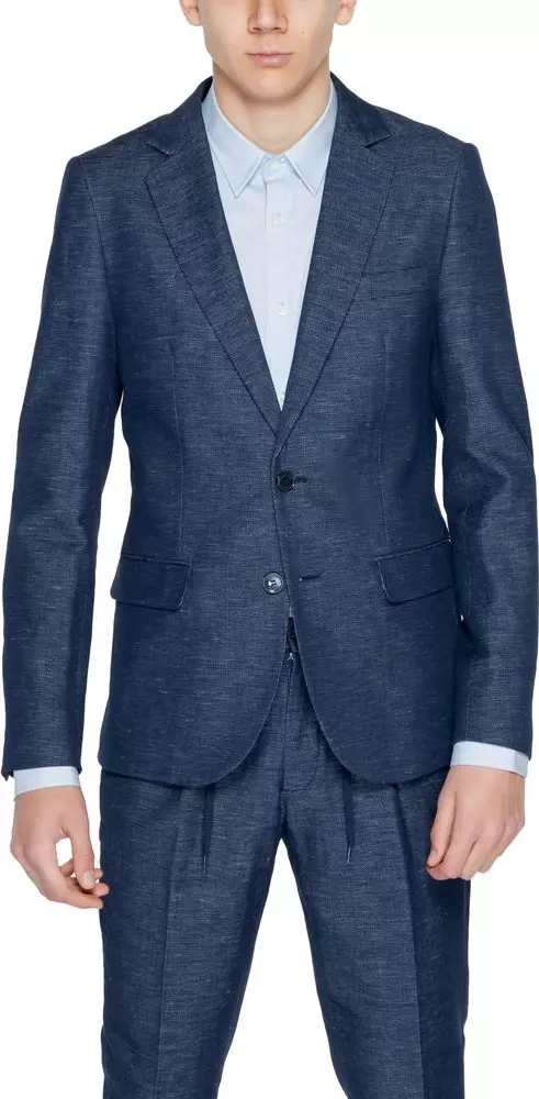 Blue Cotton Blazer