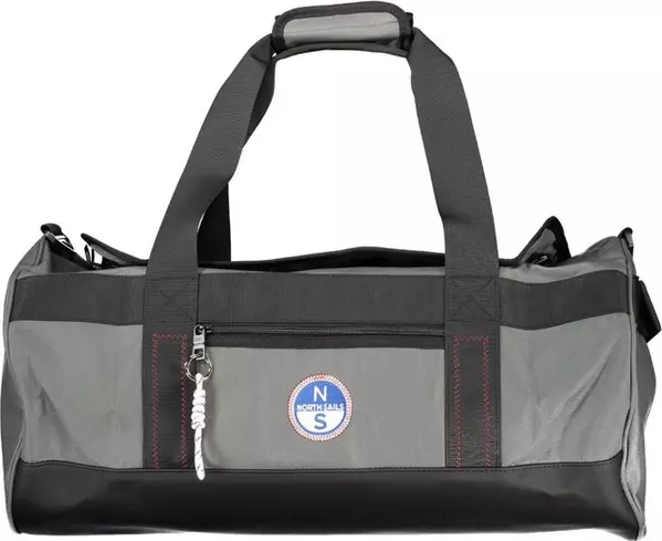 Grigio Polyester Men's Duffle Bag