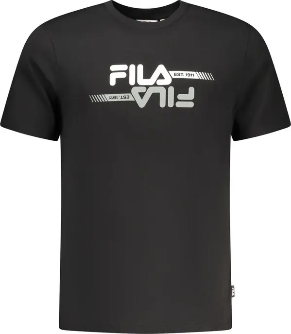 Black Cotton Men T-Shirt