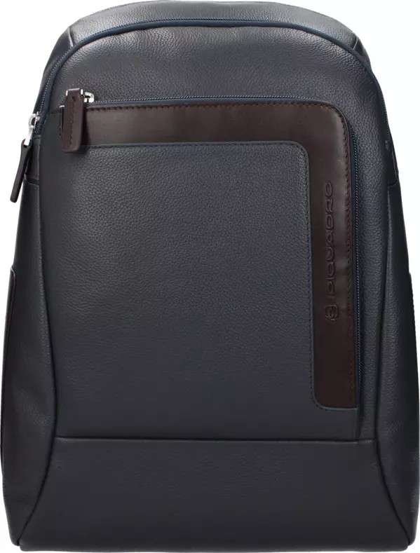 Gray Leather Backpack
