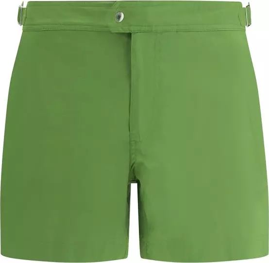 Bicolor Polyester Swim Shorts