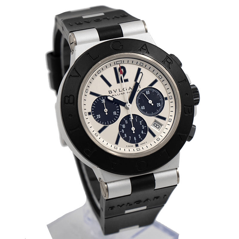 SOLD - Bvlgari Diagono Aluminum Chronograph AC44TA - 211492