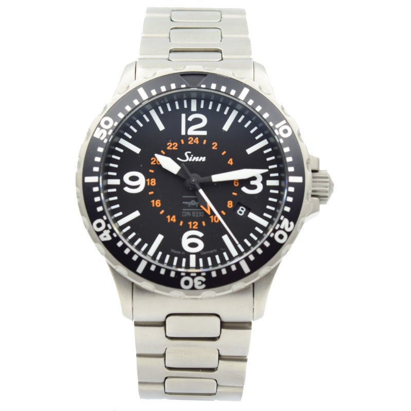 SOLD - Sinn 857 UTC Second Timezone Box and Papers - 43mm