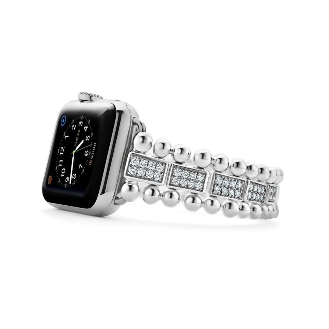 Lagos Smart Caviar Diamond Watch Bracelet- 12-90004-DD7
