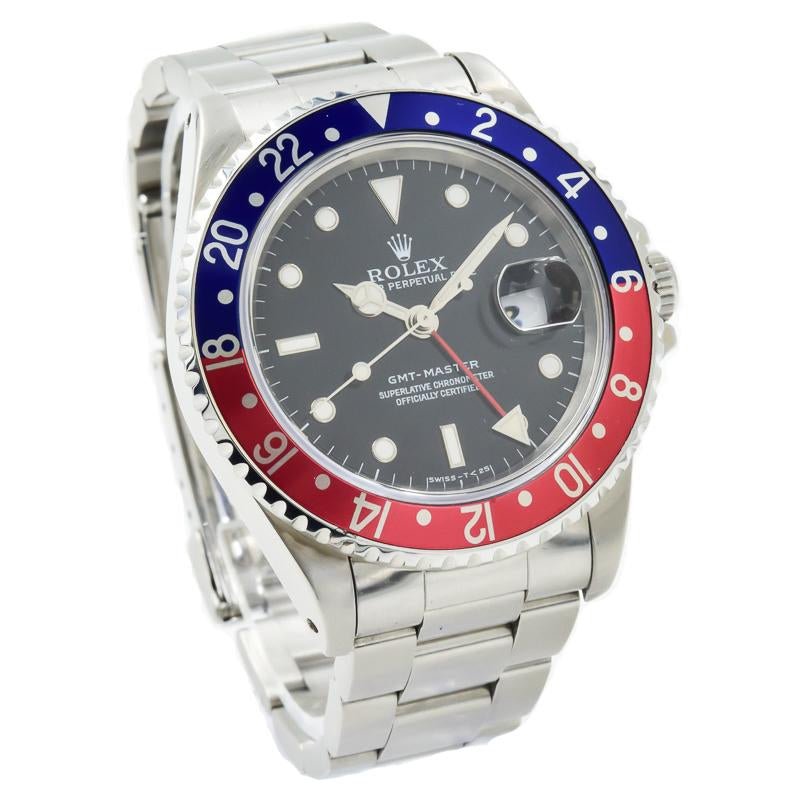 SOLD 06/2019 - Rolex GMT-Master - 16700 Vintage Pepsi" Red/Blue Bezel - Circa 1995-'96 - 40mm"