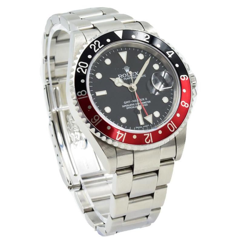 SOLD 05/2019 - Rolex GMT-Master II - 16710 - Stainless Steel Coke" Bezel - Box & Papers - 40mm"