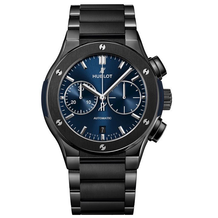 Hublot Classic Fusion Chronograph Ceramic Blue Bracelet - 520.CM.7170.CM
