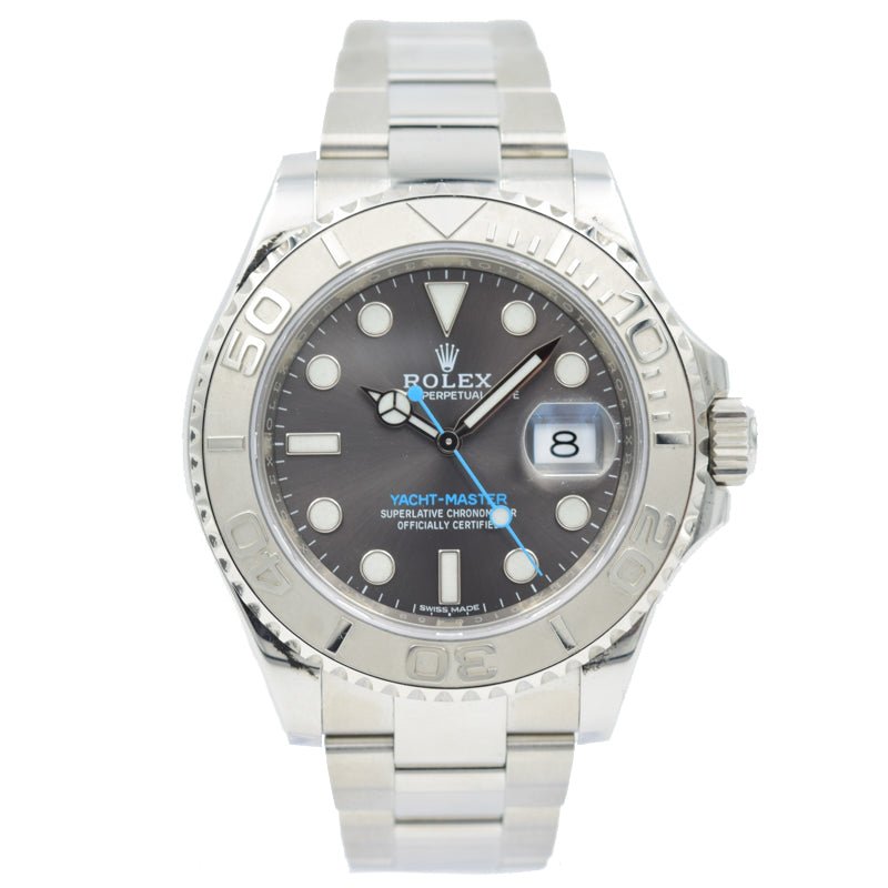 SOLD- Rolex Yachtmaster 116622 Rhodium Dial with Platinum Bezel - 40mm